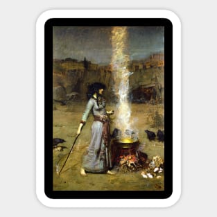 Magic Circle - John William Waterhouse Sticker